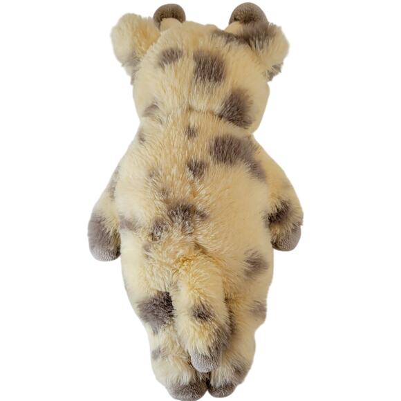 Giraffe Plush Yellow White Stuffed Animal Soft Toy 13 Inch Bow Safari Baby Gift - Picture 7 of 7